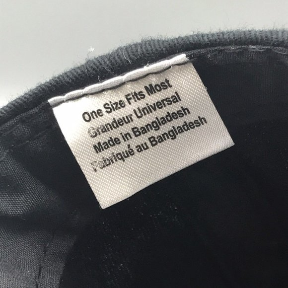 Cabela’s Hat Snapback Blackout Baseball Cap Embroidered Logo Adjustable Script - Picture 6 of 7